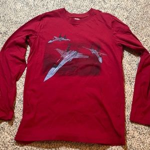 OSHKOSH Red long sleeve t-shirt - boys - size 14